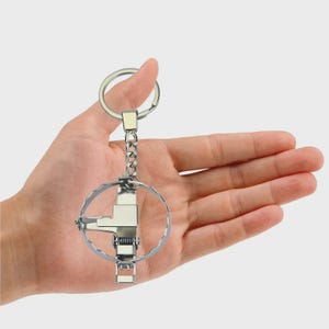 bear trap keychain