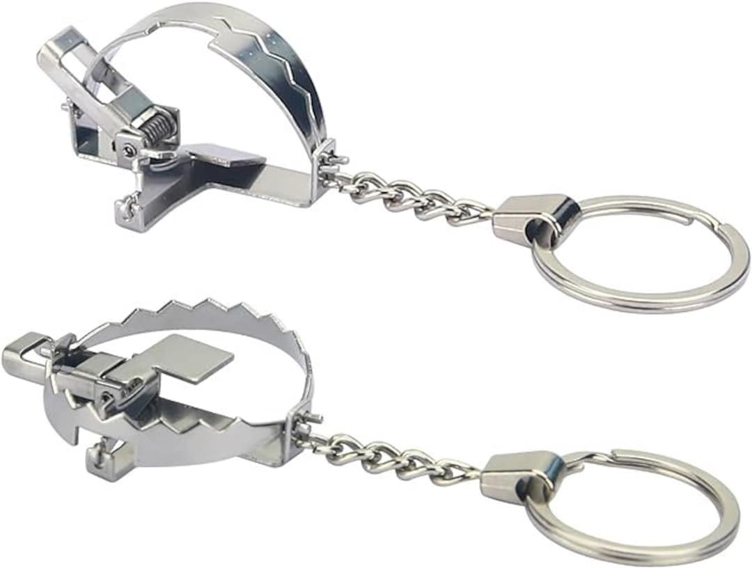 MINI Bear Trap Keychain Etsy Canada