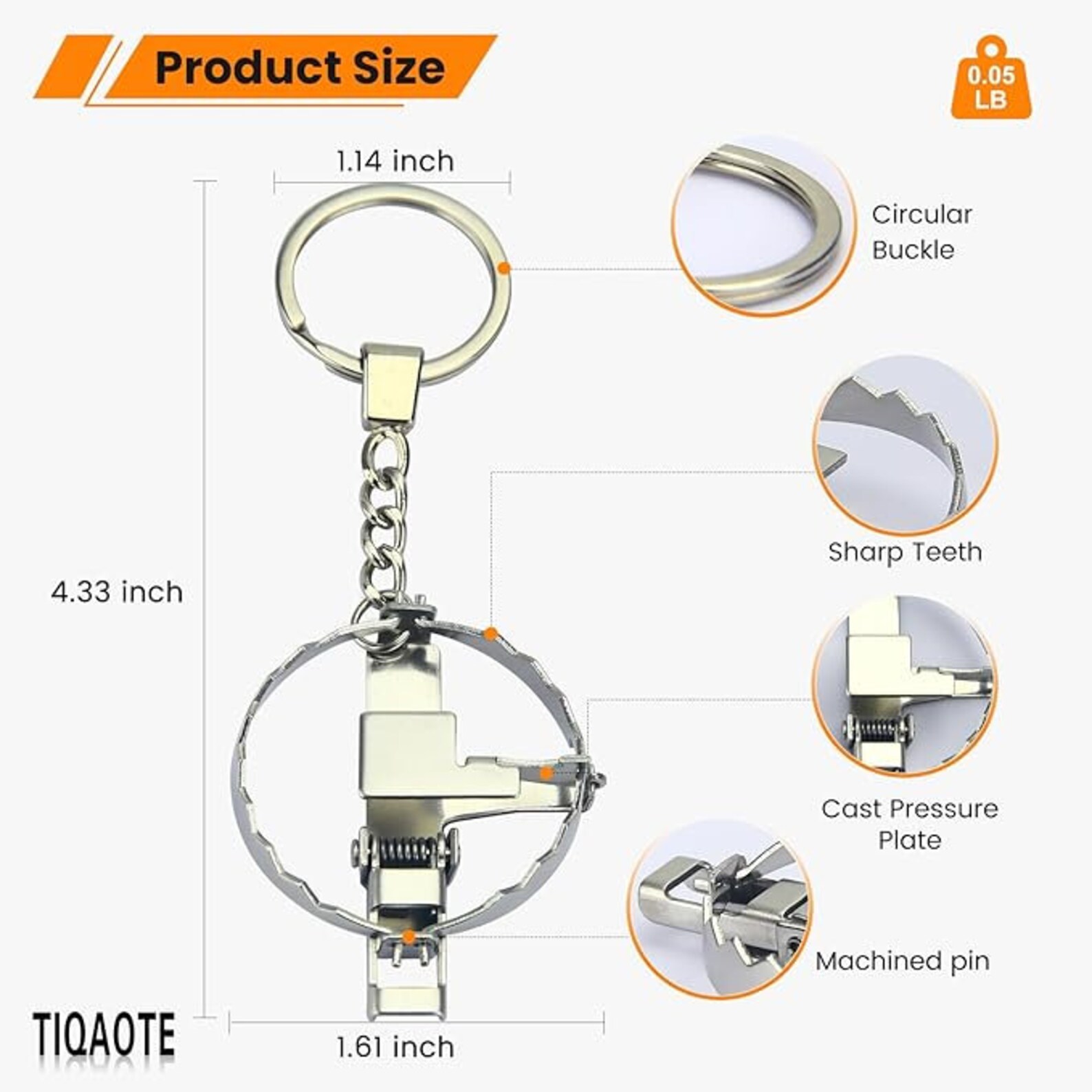 MINI Bear Trap Keychain Etsy