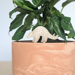 Pangolin Plant Decoration - Indoor Houseplant Decor - Plant Accessory - Plant Lover Gift - Unique Animal Pangolins - Plant Buddies