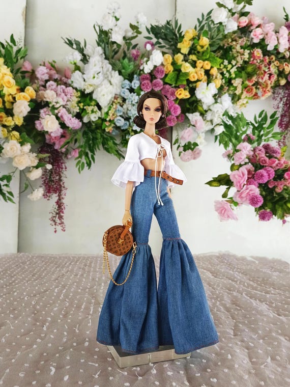 wb jeans suit| 12 inch doll|Integrity Toys fashion handmade|Nuface|fashion royalty