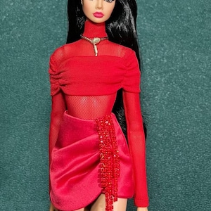 nuface/fashion Royalty red set, integrity toys fashion image 1