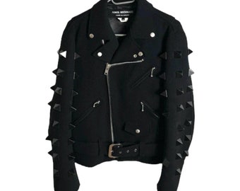 Comme des Garçons x Junya Watanabe stud biker jacket with spikes