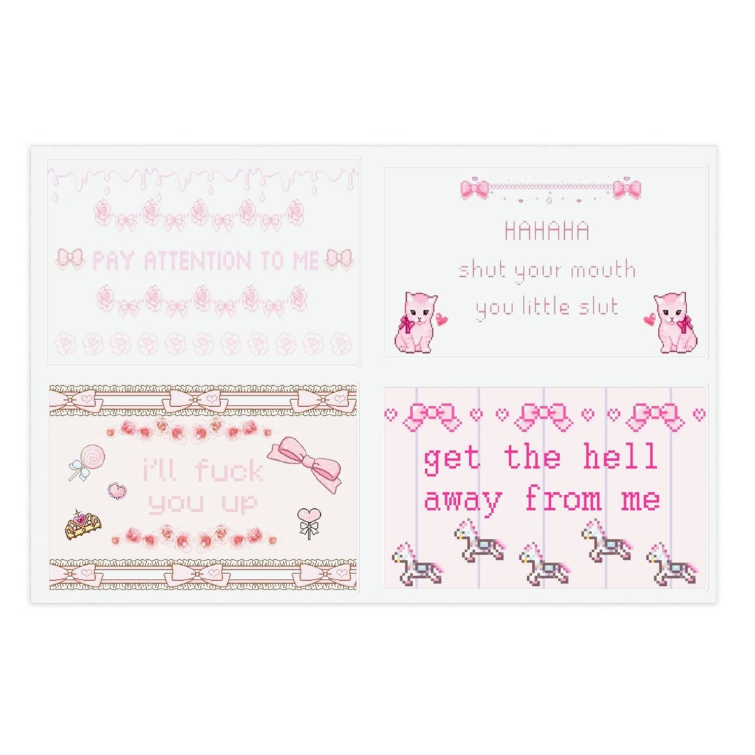 Coquette Sticker Sheets Etsy