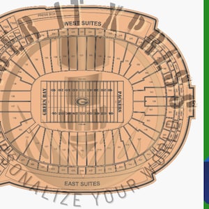 Lambeau Field Layered Stadium - Digital SVG