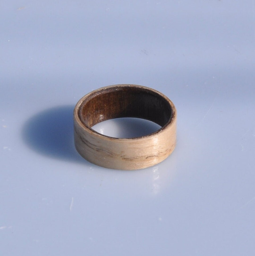 Wooden Mens Wedding Ring, Mens Wedding Ring, Gift for Husband, Gift for