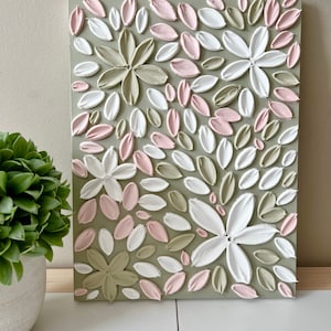 Floral textured artwork