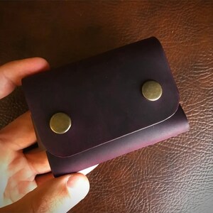 Cartera de cuero delgada, Cartera de cuero minimalista, Cartera de cuero, Cartera unisex, Cartera para tarjetas de crédito, Cartera para hombres, Cartera para mujeres