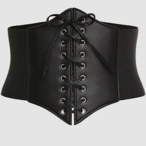 Engraved Vintage Gothic Style Corset Belt / Corset Top Belt Gift, Corset Belt , Wide Belt , Corset , Lace Up Corset ,