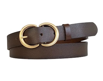 Brown Leather Belt, Handmade Black Leather Belt, Wide Belt,leather belt with gold buckle, Black Leather Belt,Real Genuine Leather