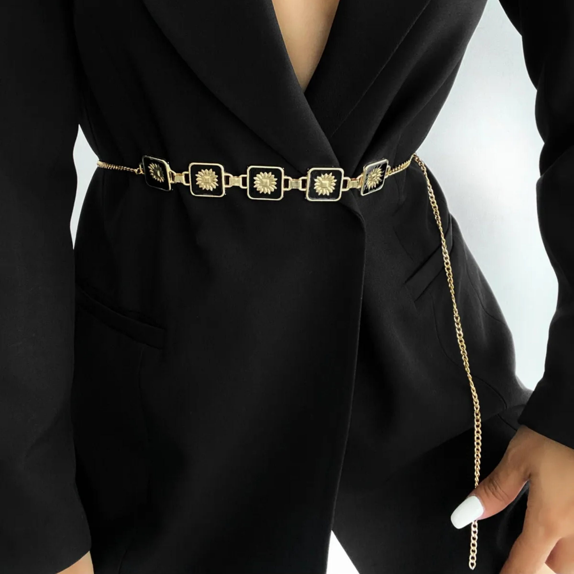 Womens Chain Belt Etsy UK