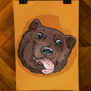 Bear illustration - Digital file for print