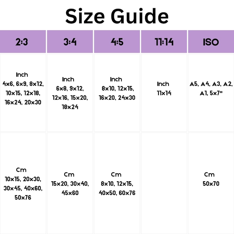 size guide