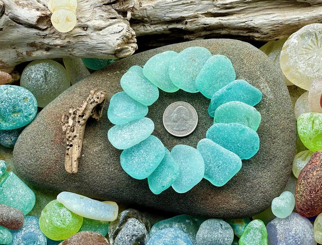 Натуральное морское стекло A105 комплект 13шт - Etsy