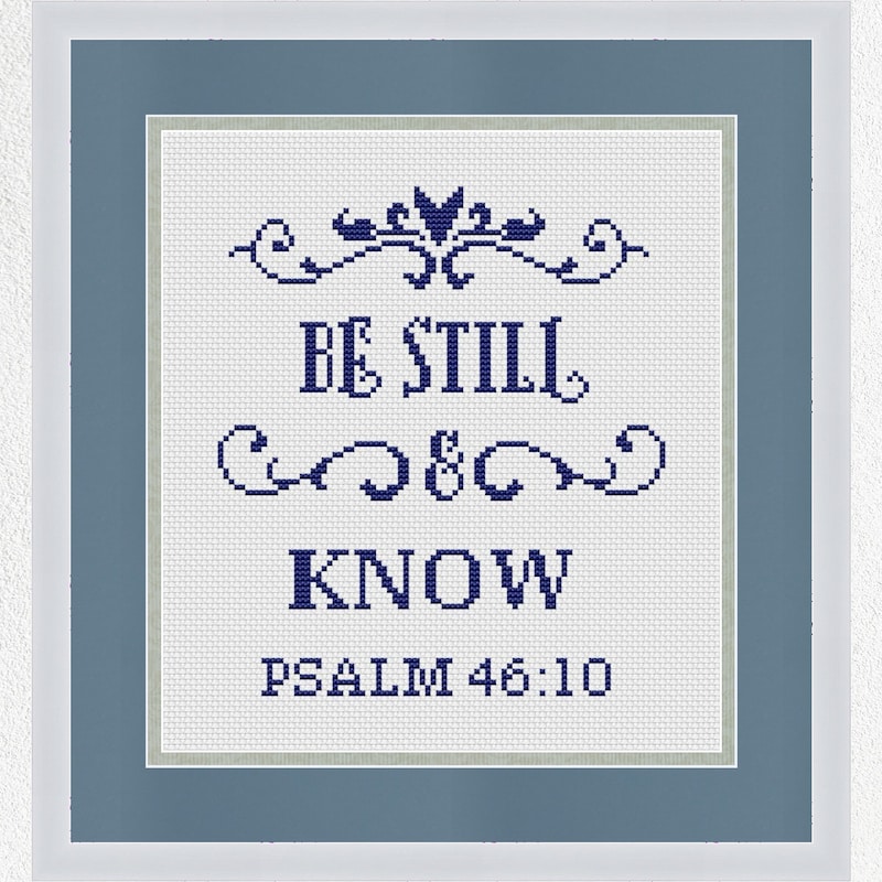 Bible Verse Cross Stitch Pattern - Etsy