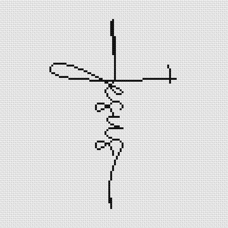 Jesus Cross Stitch Pattern PDF, Religious Cross Stitch Design, Bible