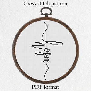 Hope cross stitch pattern PDF, Religious cross stitch design, Bible cross stitch picture, Christian cross stitch pattern modern