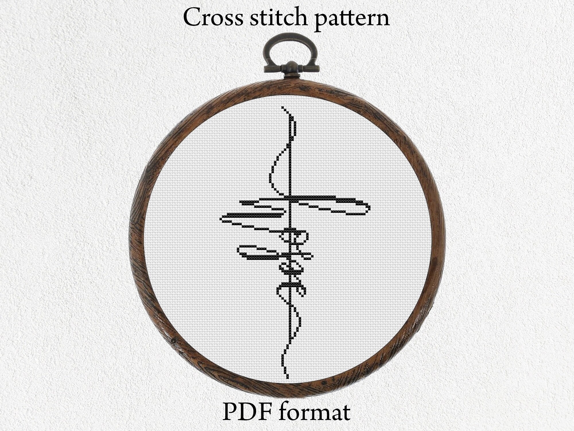 Hope Cross Stitch Pattern PDF Religious Cross Stitch Design - Etsy