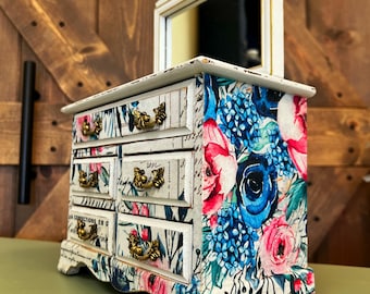 Painted Jewelry Box, Floral, LEILANI