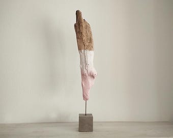 Sculptuur van drijfhout