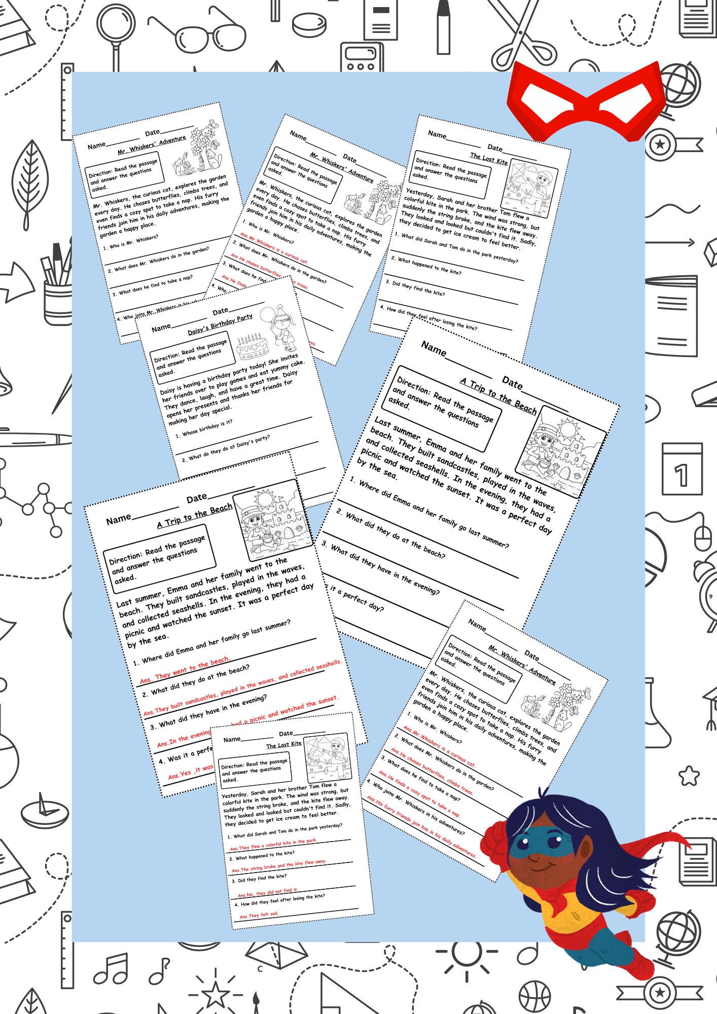 Reading Comprehension Worksheets For Grade 1 Comprehension Passages 10 Reading Comprehension Worksheets For Grade 1 Comprehension Passages 10