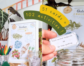 Nature Play Activity Cards for Kids: Outdoor Challenge (Digital Download)
