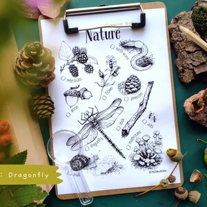 Nature Scavenger Hunt for Kids | Printable Outdoor Treasure Hunt, Nature Walk Outdoor Activity, Nature Homeschooling, Outdoor Scavenger