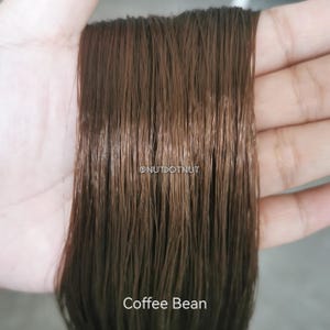 Saran Doll Hair for Custom Reroot (23" Long) Coffee Bean