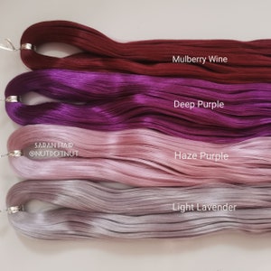 Saran Doll Hair for Custom Reroot (Bright Colours 1)