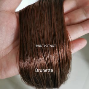 Saran Doll Hair for Custom Reroot (23" Long) Brunette