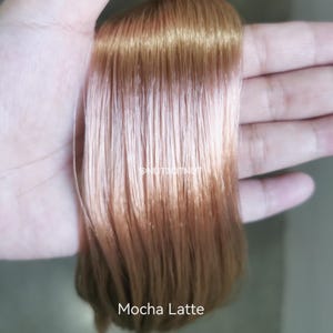 Saran Doll Hair for Custom Reroot (23" Long) Mocha Latte