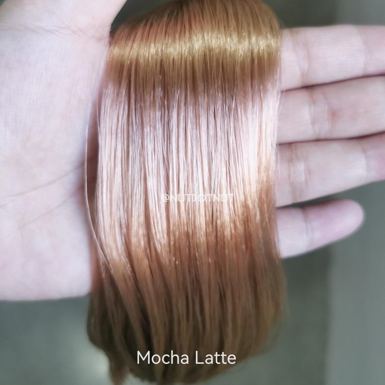 Saran Doll Hair for Custom Reroot (23" Long) Mocha Latte