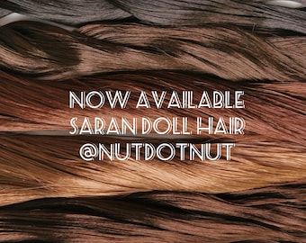 Saran Doll Hair for Custom Reroot (23" Long)