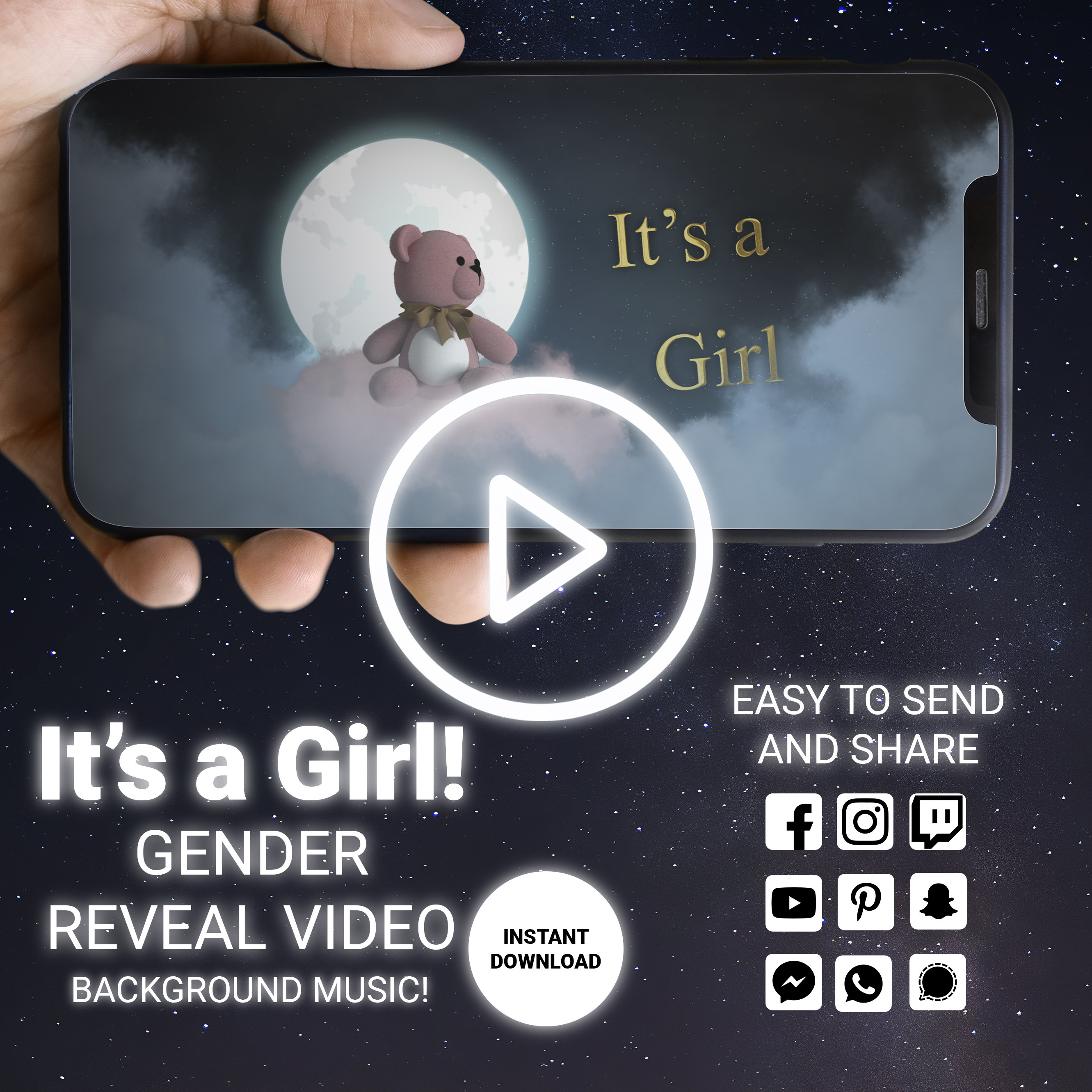 Girl Sex Reveal Video Gender Reveal Video Digital Pregnancy