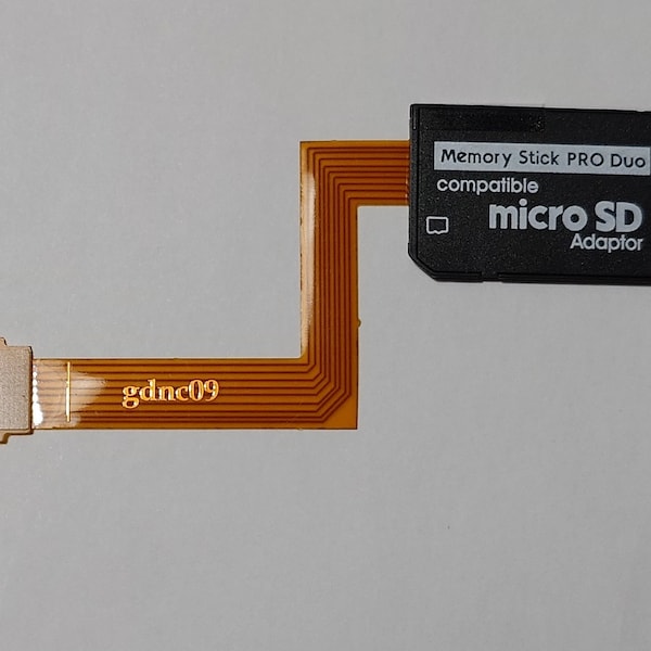 Micro-SD-Speicherkarte auf Psp GO-Memory-Stick-Adapter, gefaltet, Micro M2 – Micro SD/SDHC