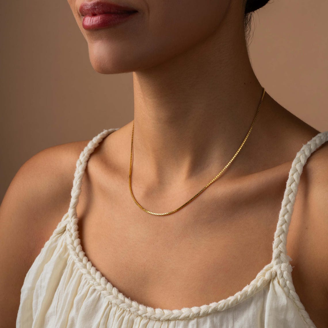 14K Gold Chain Necklace for Women Everyday Gold Minimalist Chain ...