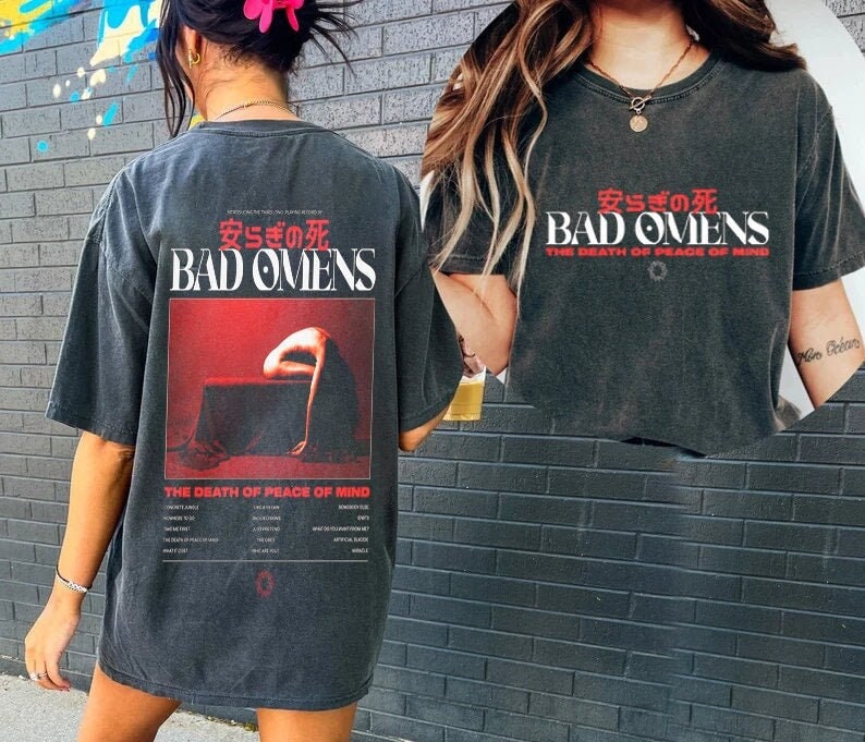 Bad Omens Band Track List 2023 Shirt, A Tour Of The Concrete Jungle Tour 2022 2023, Bad Omens Shirt