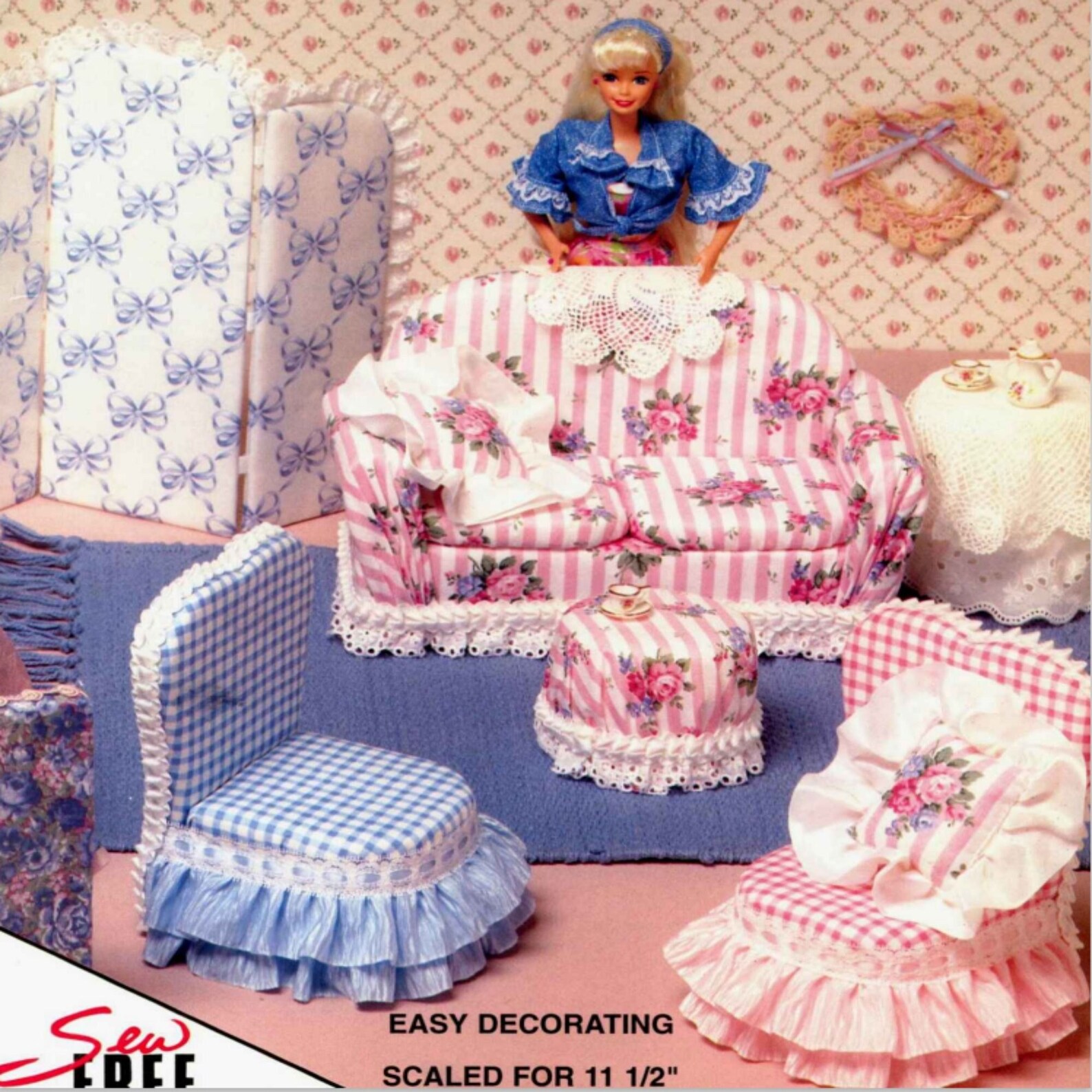 Barbie Furniture Printable Sewing Pattern in PDF Etsy