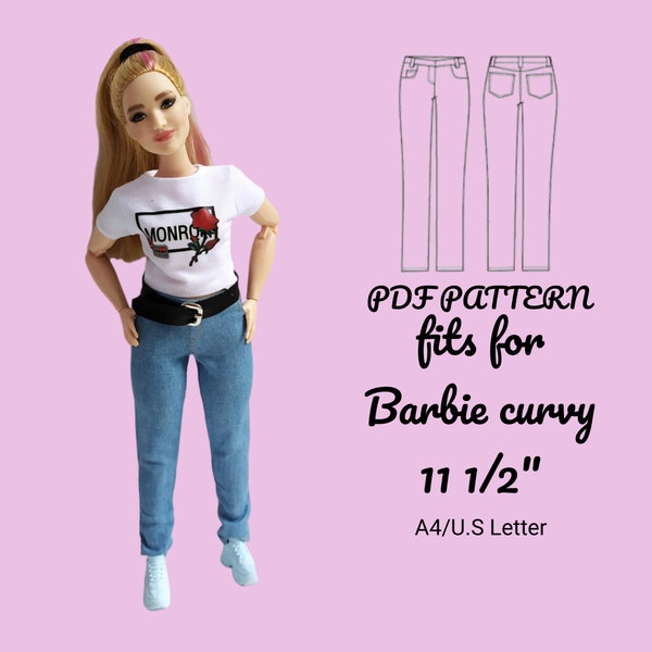Curvy Barbie Pattern - Etsy