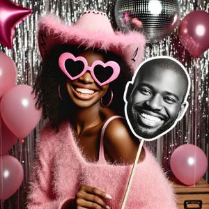 Face on a Stick, Digital Head On A Stick, Printable Big Head Cutout, Groom Face Fans, Funny Groom Face Fan, Bachelorette Party Favor