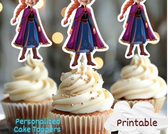 Cake Topper Frozen Anna E Elsa - Cake Design - Cake Topper - Di Swe - Foto 12