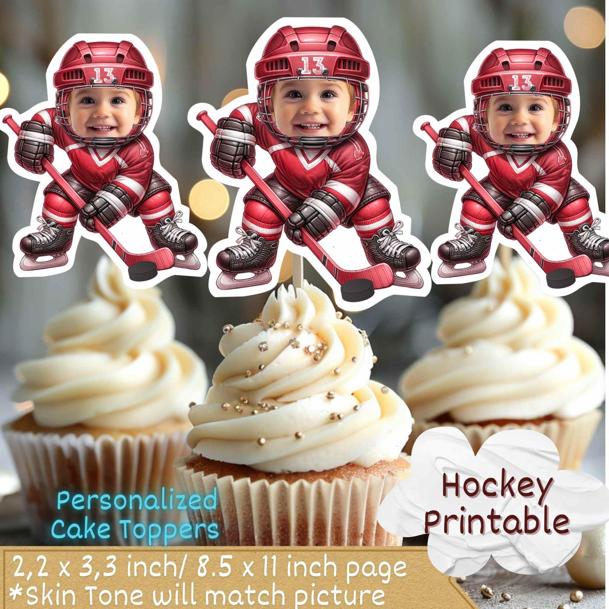 高品質 cake birthday Hockey - 日本 Etsy 飾り・トッピング材料