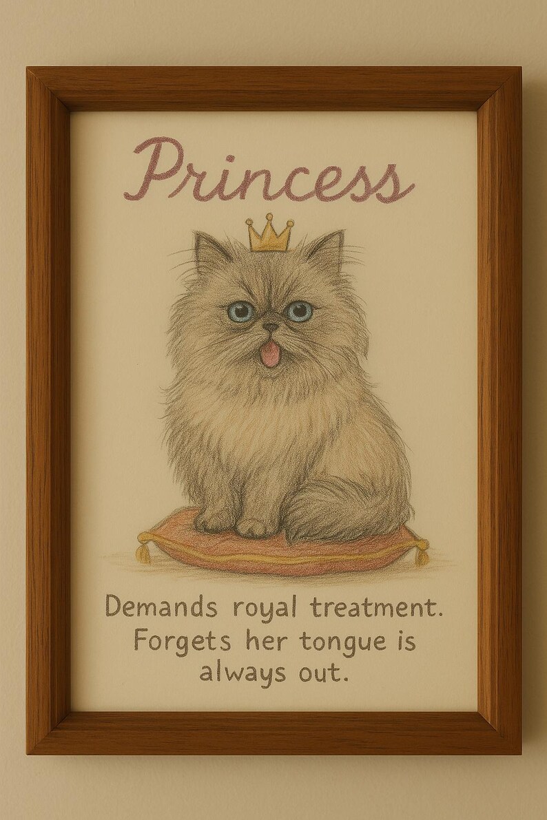 Custom Badly Drawn Pet Portrait, Funny Cat Art (digital Printable) - Etsy