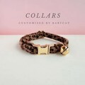 Leopard Print Cat Collar, Bow Tie, Personalized Kitten Collar product logo