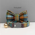 Luxury Plaid Cat Collar Bowtie For Birthday Gift, Personalized Cat Collar Bow for Cat Gift, Custom Plaid Kitten Collar with Name Engrave product logo