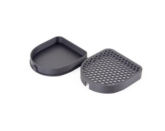 Égouttoir Élargi Pour DeLonghi Dedica - Acier Inoxydable - Pour 2 Tasses - Anti-éclaboussures - Compatible EC685 / EC885