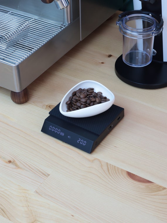 Ceramic Coffee Dosing Tray: Minimalist Coffee Bean Bowl