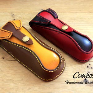 Leather Eyeglass Case &quot;Grant&quot;, Unique Case, Gift for any occasion