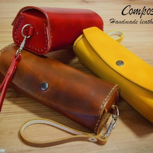 Handmade Leather Eyeglass Case: Unisex Glasses Protector