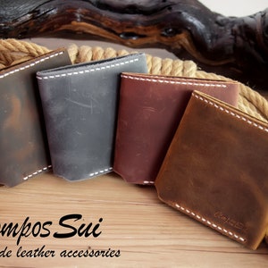 Man Wallet Vintage Effect / Cartera personalizada para hombres / Regalo de aniversario para él / Regalo de cumpleaños para hombres